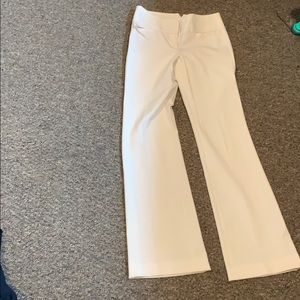 White pants. Express Editor. White. Long. Wide leg